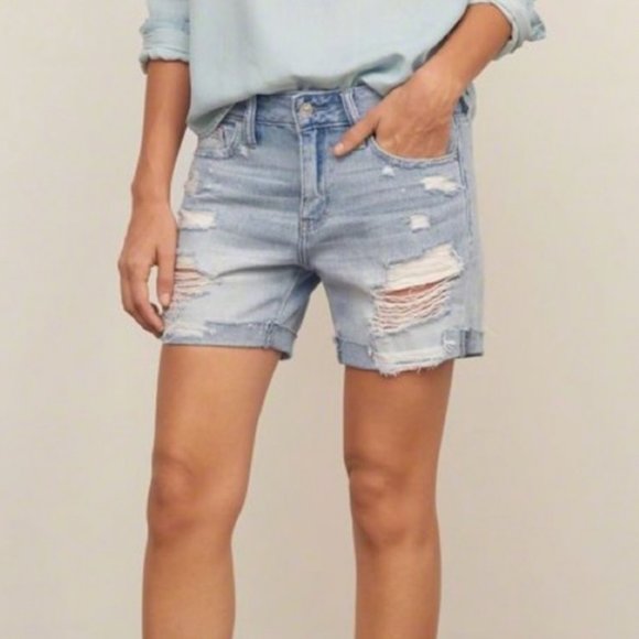 jean boy shorts